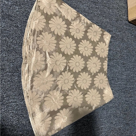 Princess Polly Dresses & Skirts - Princess Polly Tan Floral Mini Skirt